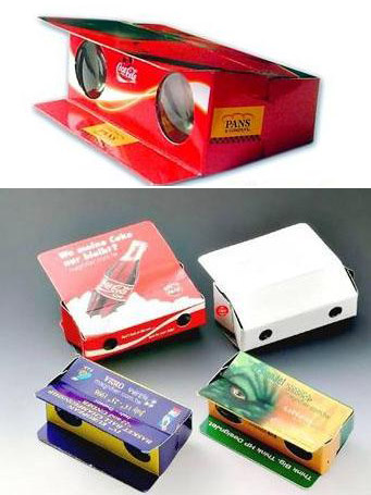 Foldable paper binoculars, promotional gift, toy binoculars