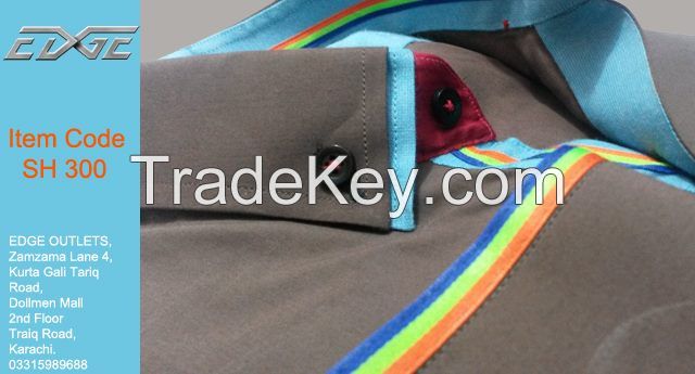 Shirts With Emblished Collars and Cuffs