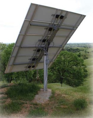 Dual-axis solar tracking system