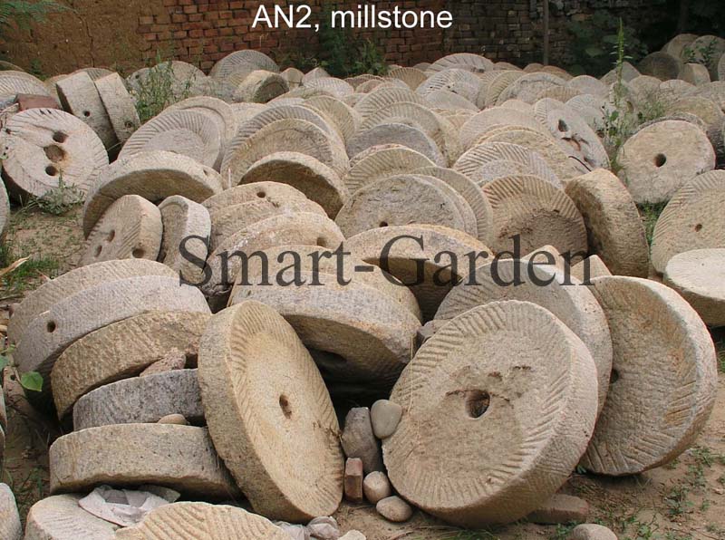 antique millstone