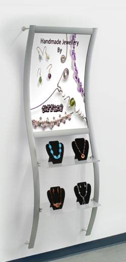 Display Rack with acrylic shelves