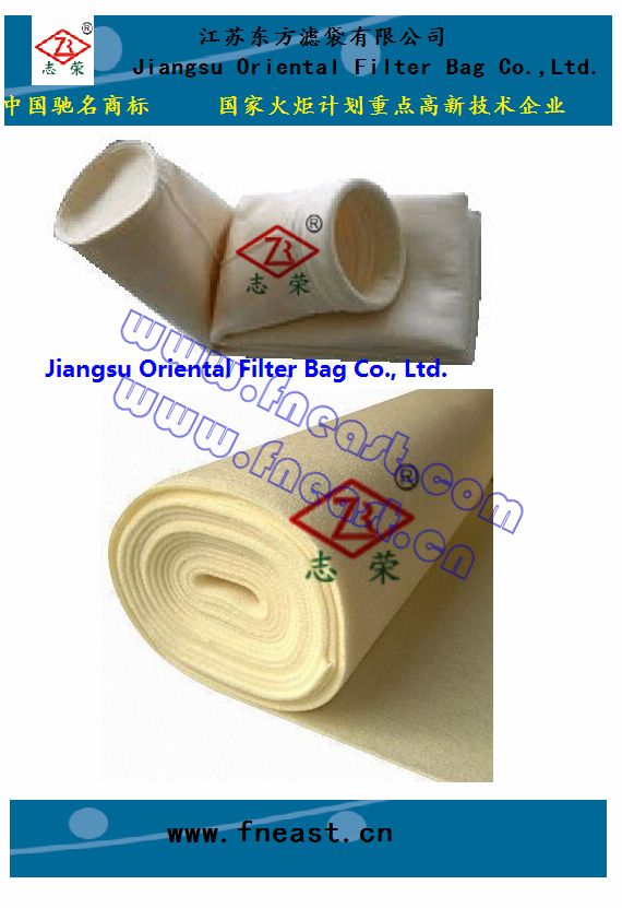 100% PTFE teflon felt dust filter bag