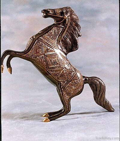 Brass cafted Horse
