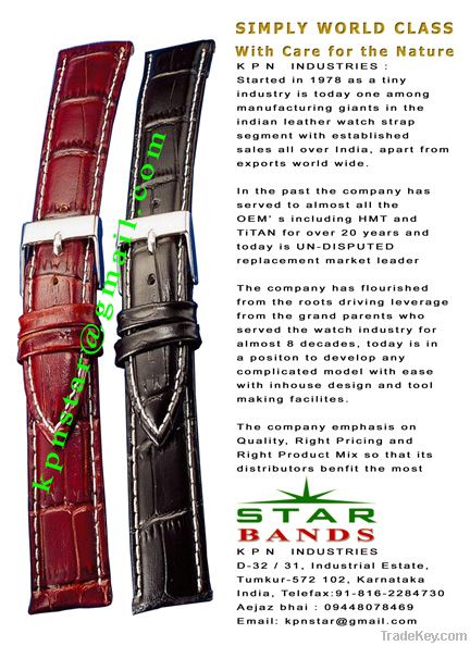 leather watch straps with displays