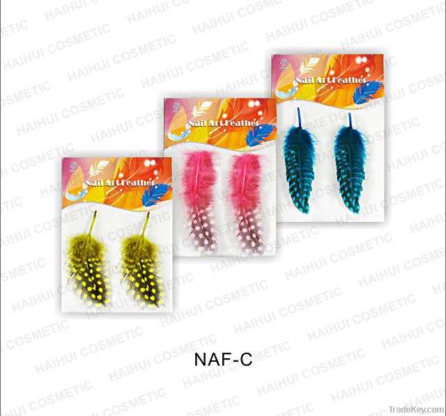 Nail art feather