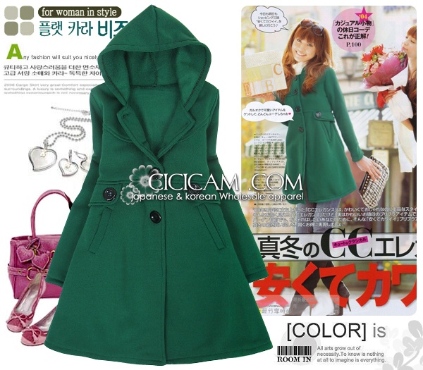 Hot sale Ladies' Fashion Hooded Coat Wholesale