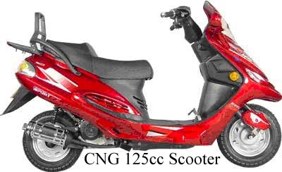 CNG motorcycle