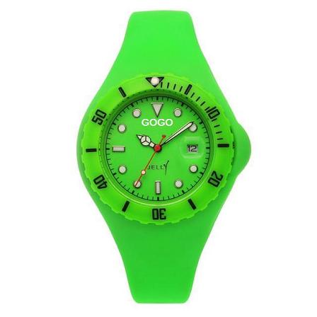 Silicone flat digital watch