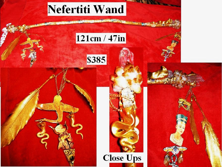Nefertiti Crystal Wand