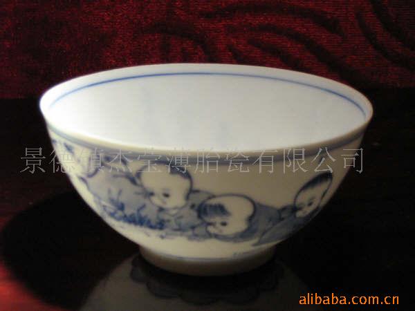10cm Blue And White Thin China bowl