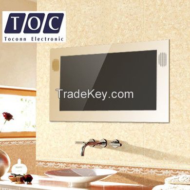 Toconn Luxury 24'' Waterproof Bathroom Mirror TV Hotel TV