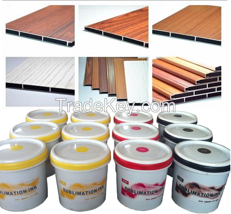 water based and solvent based rotogravure printing sublimation ink to heat transfer garment or aluminum plate