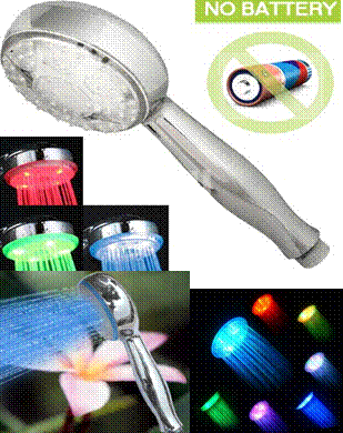led shower head(No battery needed)