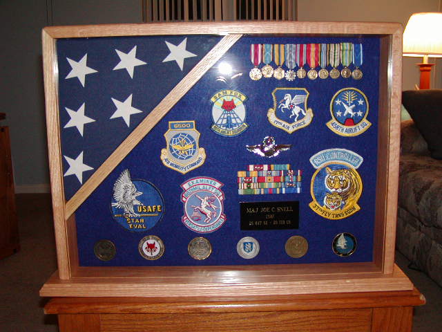 Flag Case and Shadow Boxes