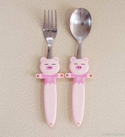 cartoon style cutlery