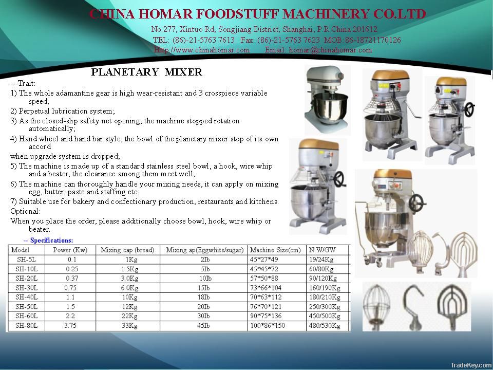 planetary mixer