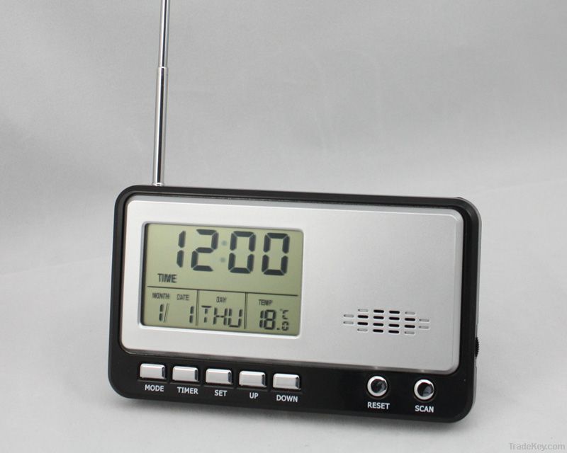 FM Radio with table Calendar clock