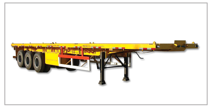 container flatbed semi-trailer