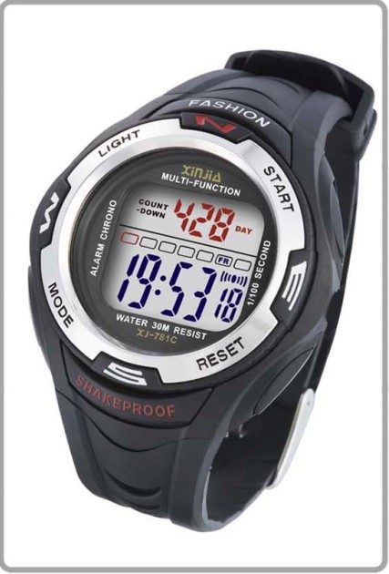 digital watch, water resistant watch, sport watch