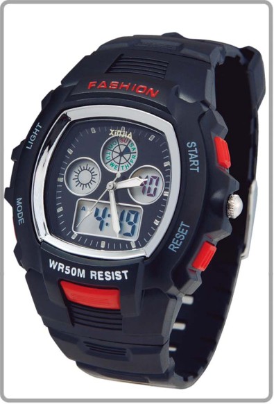analog digital watch, sport watch