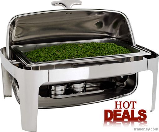 9L Deluxe Roll Top Chafing Dish