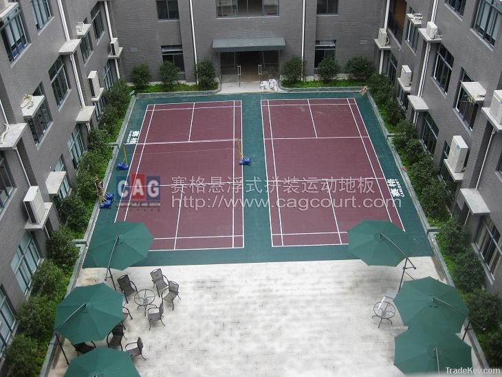 badminton court flooring, interlocking badminton floor