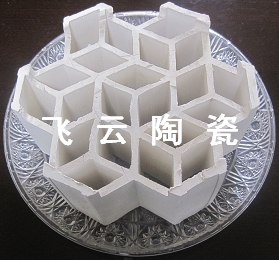 Light ceramic structured packing