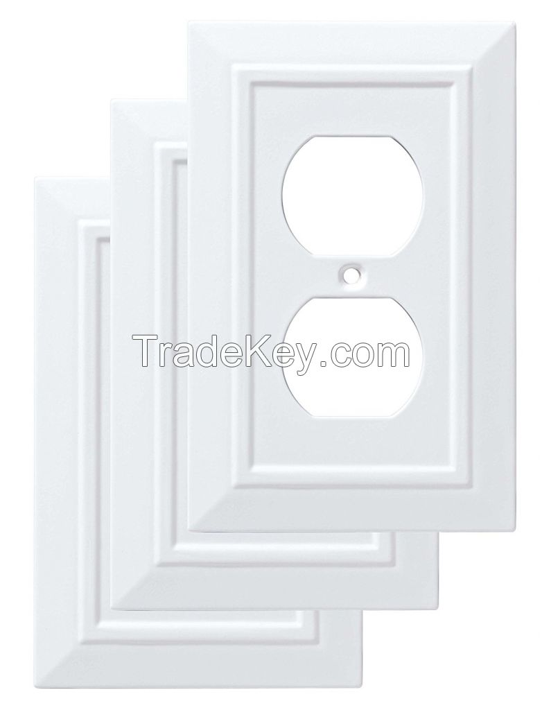 pure white wall plate