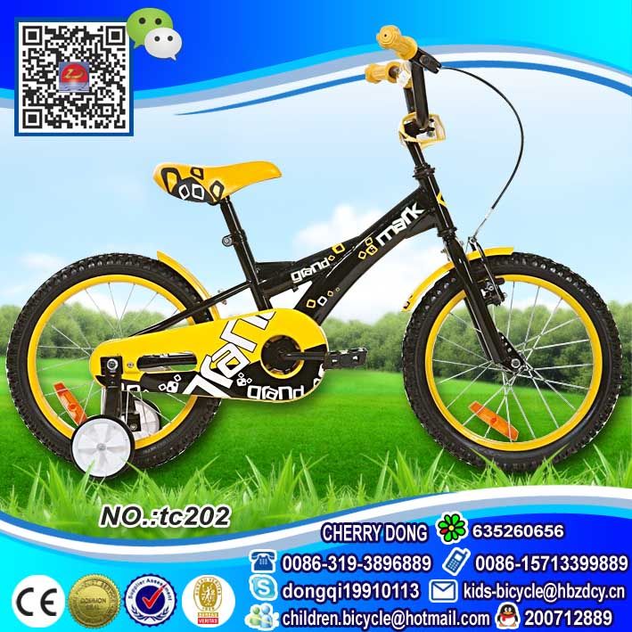 usage 3-6 years kids bicycle with basket and training wheels
