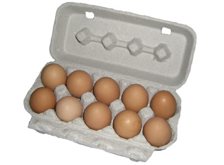 molded pulp egg box