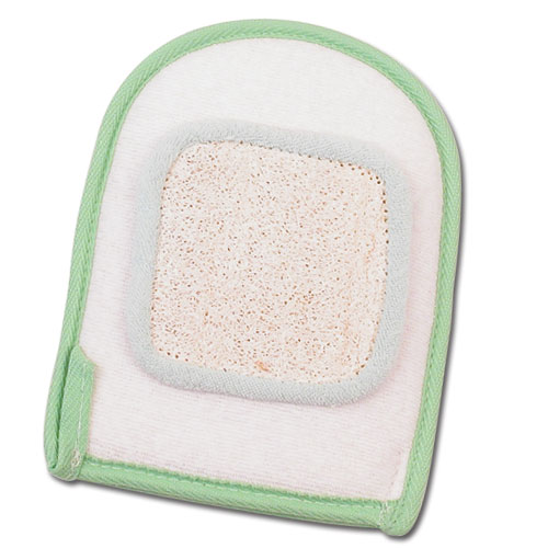 16*21 Natural bath loofah mitt