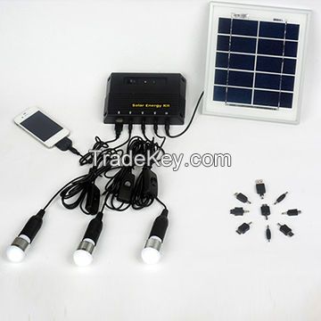 4W Solar Lighting Kit with 3.7V/4,400mAh Lithium Battery