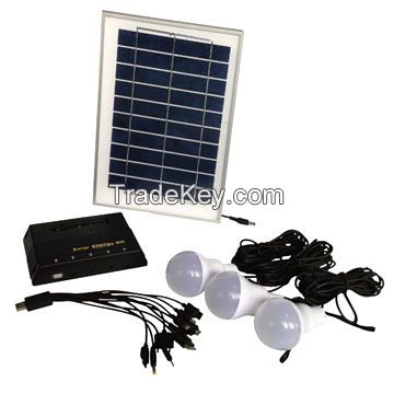 Portable solar power home lighting system 