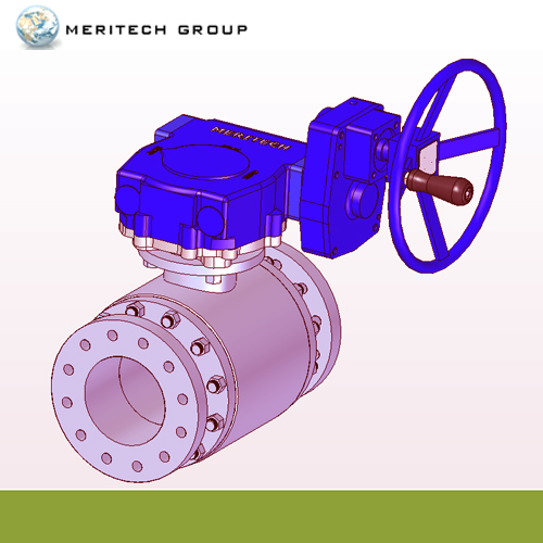 Ball valve gear actuator By Meritech Group, India