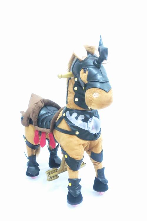 ride on toy black horse
