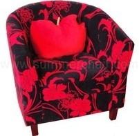 stylish fabric armchair