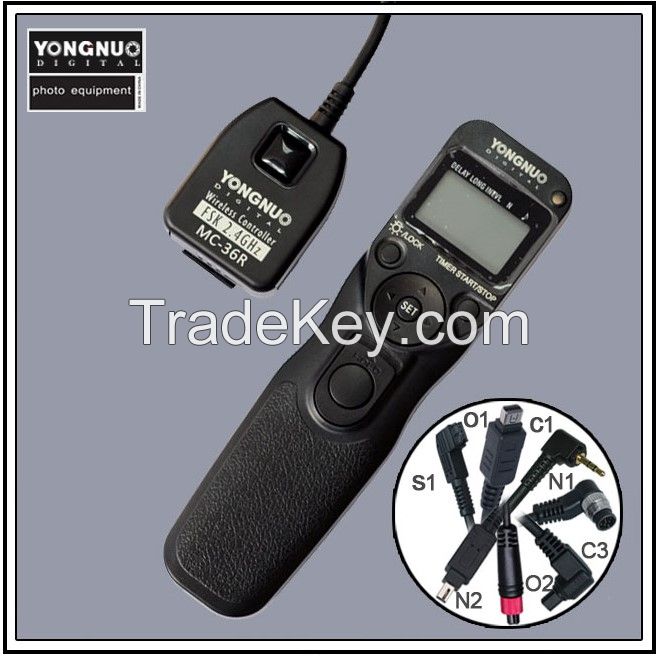 YONGNUO 2.4GHz Wirelrss Timer Remote Cord MC-36R