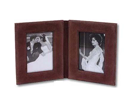 leather photo frame