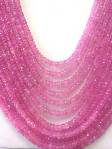 Faceted Ruby Roundel Beads