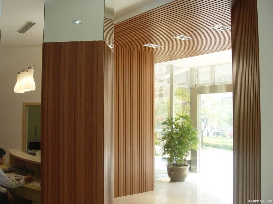 Guangzhou manufacture export interior wood wall cladding in low price