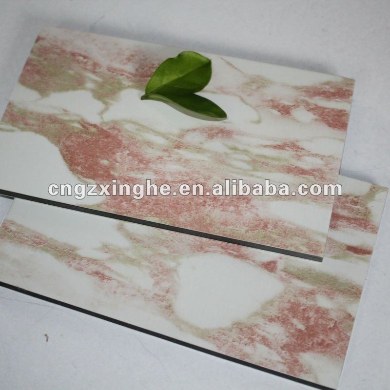 norwegian red marbled aluminium composite panels