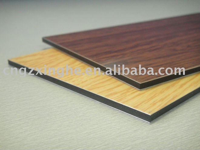 Wooden design for funiture aluminium composite panel