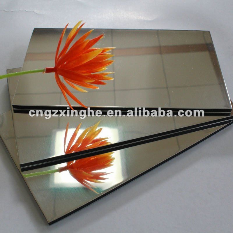 Silver/Gold Mirrored Aluminum Composite Panels for Outdoor Wall