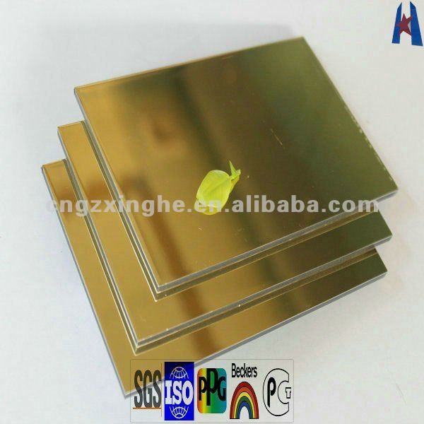 acp aluminium composite panel cladding sheet/flexible mirror material