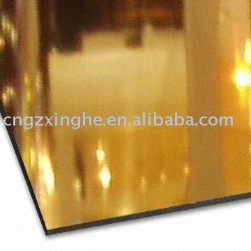 mirror aluminium composite panel wall cladding