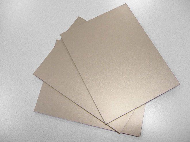 silver brushed aluminum plastic composite panel specification