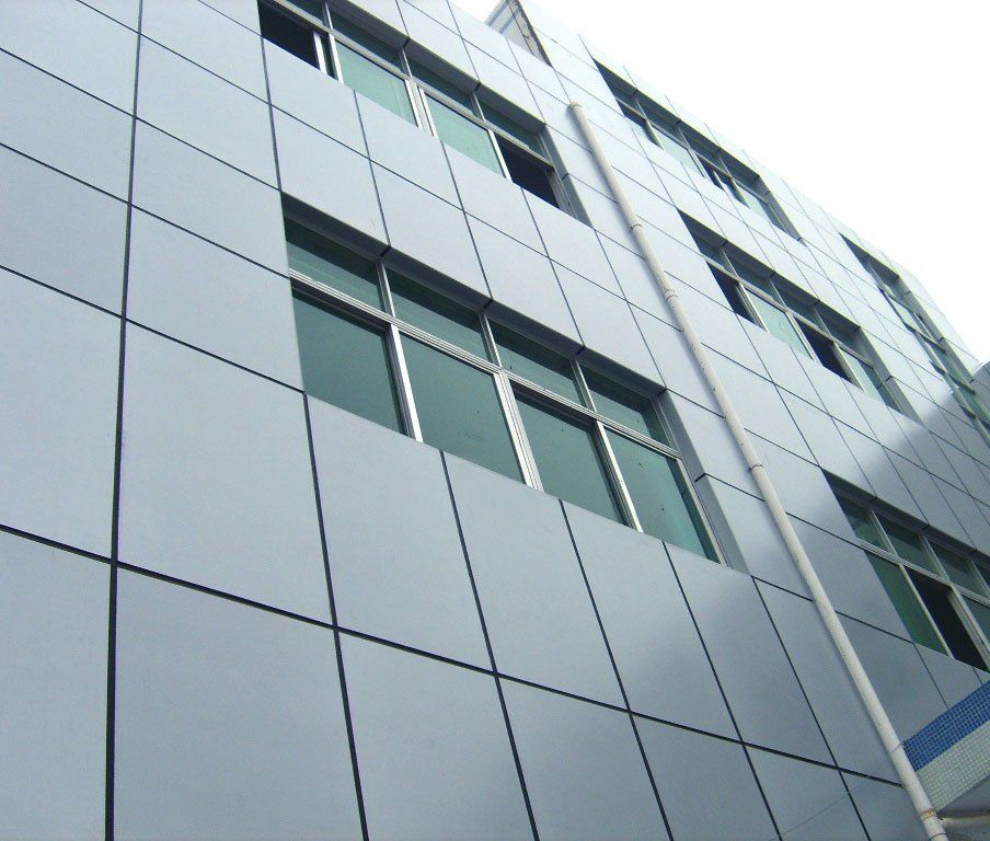 stone finish aluminum composite panel light reflection