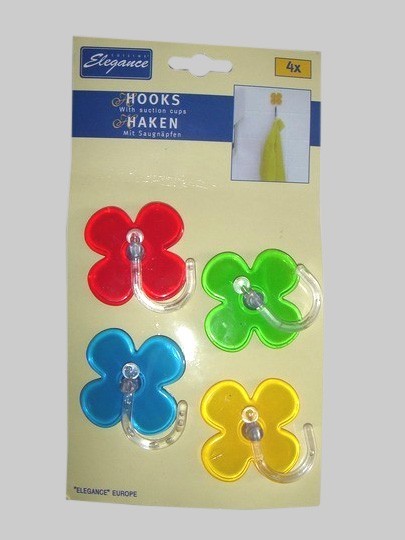 4pk suction cup with hook