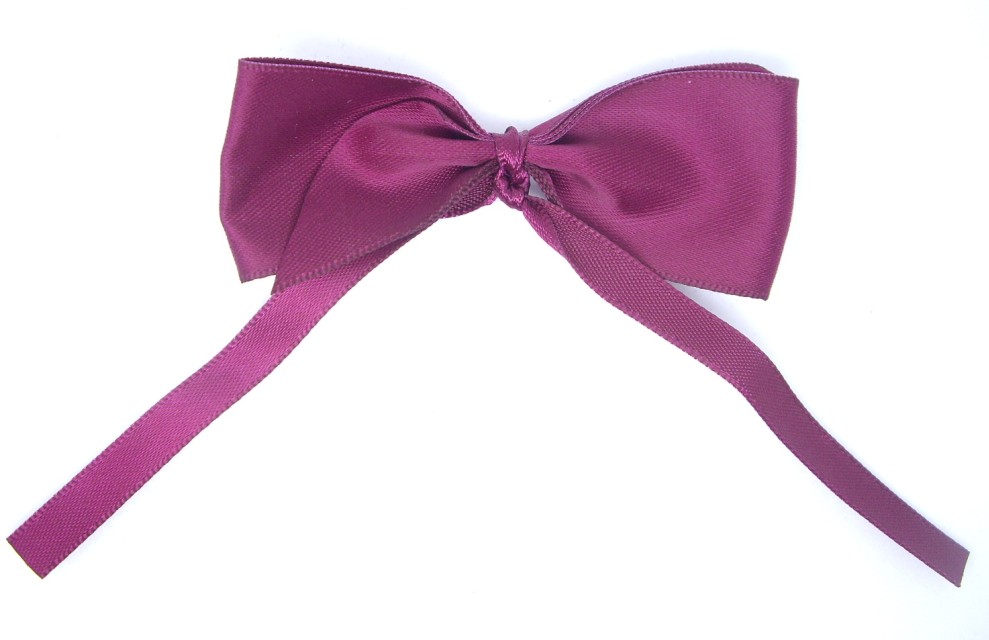 Red ribbon bow