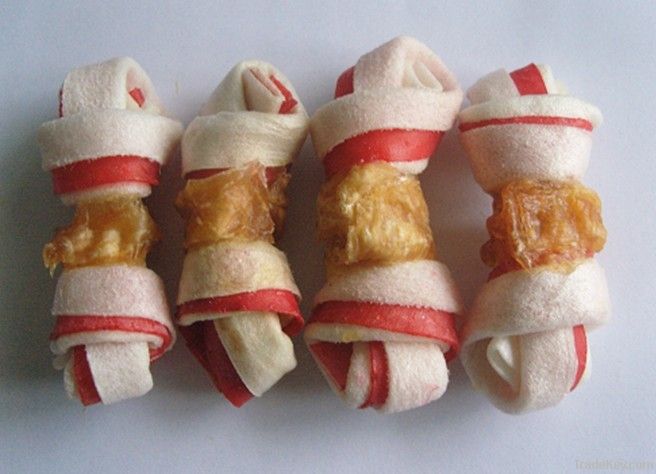 dog treat(american standard)-chicken and rawhide twister